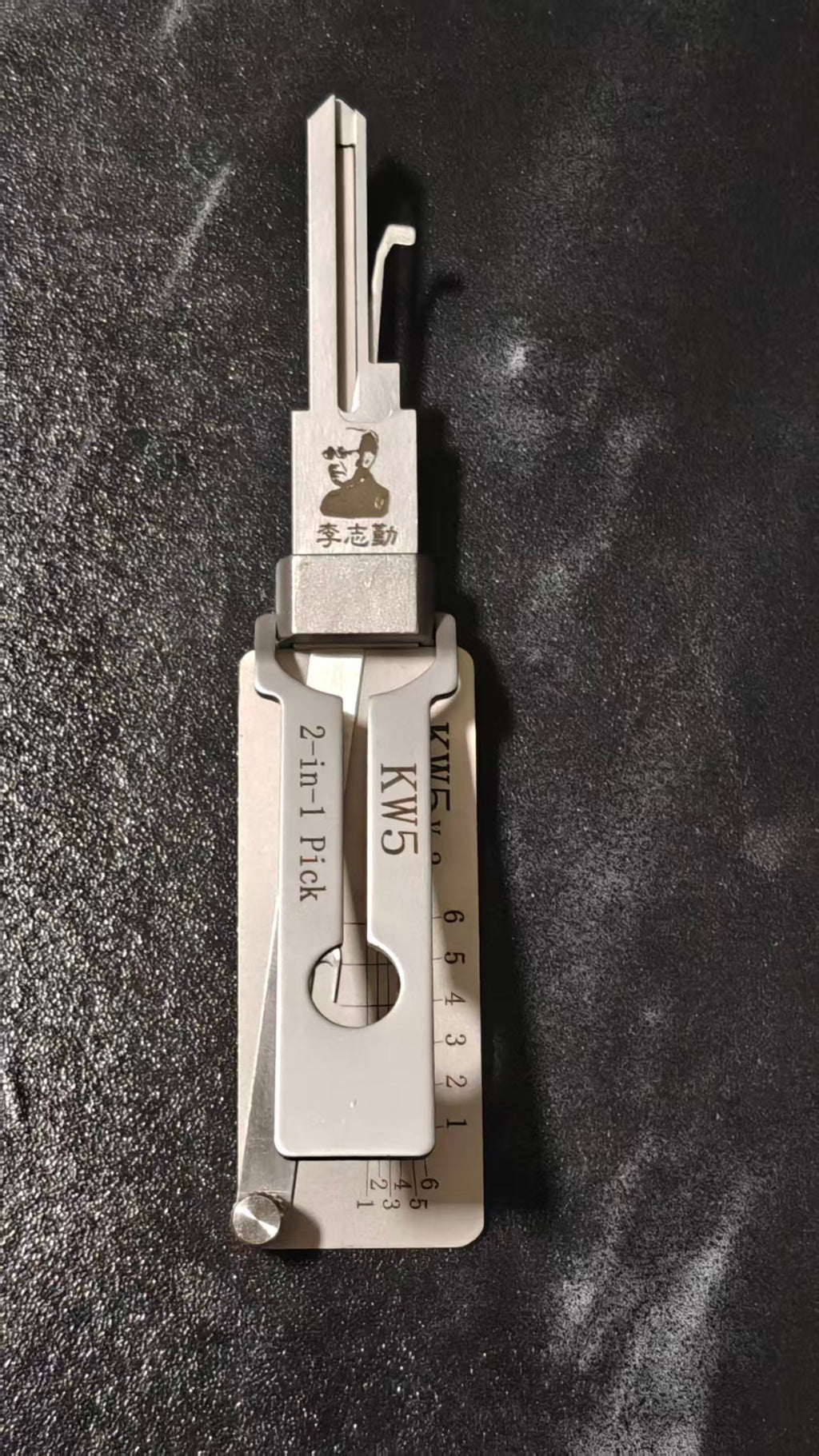 🔥 Lishi KW5 2-in-1 Stainless Steel Lock Pick & Decoder Tool 🔧 Professional Household Door Locksmith Tool