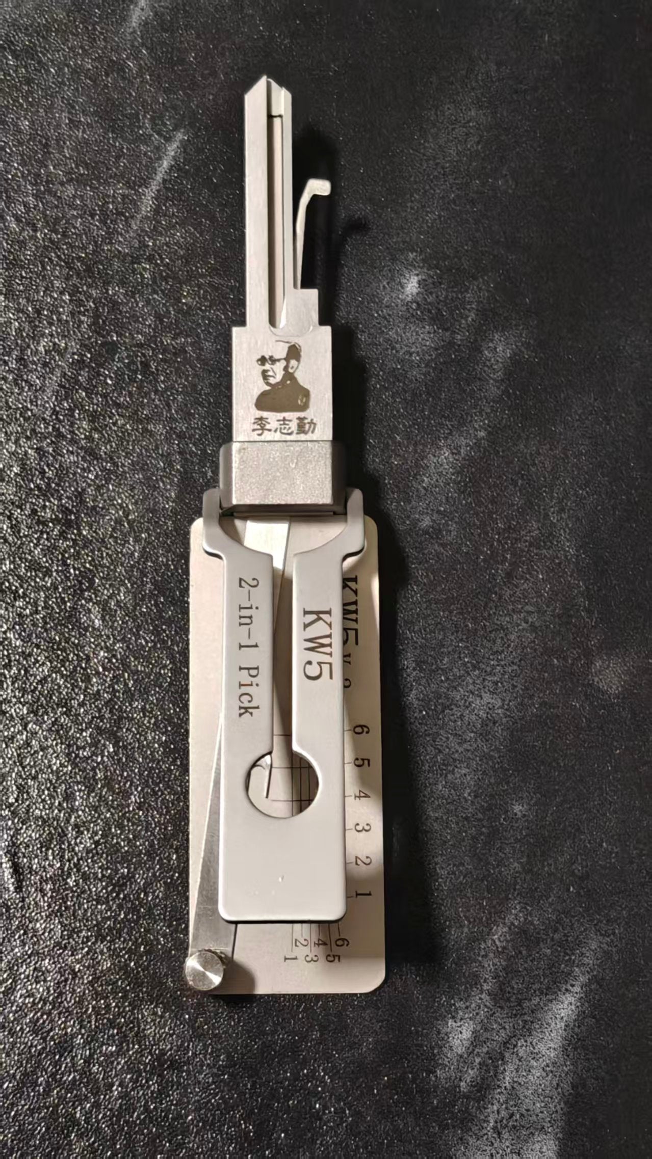 🔥 Lishi KW5 2-in-1 Stainless Steel Lock Pick & Decoder Tool 🔧 Professional Household Door Locksmith Tool