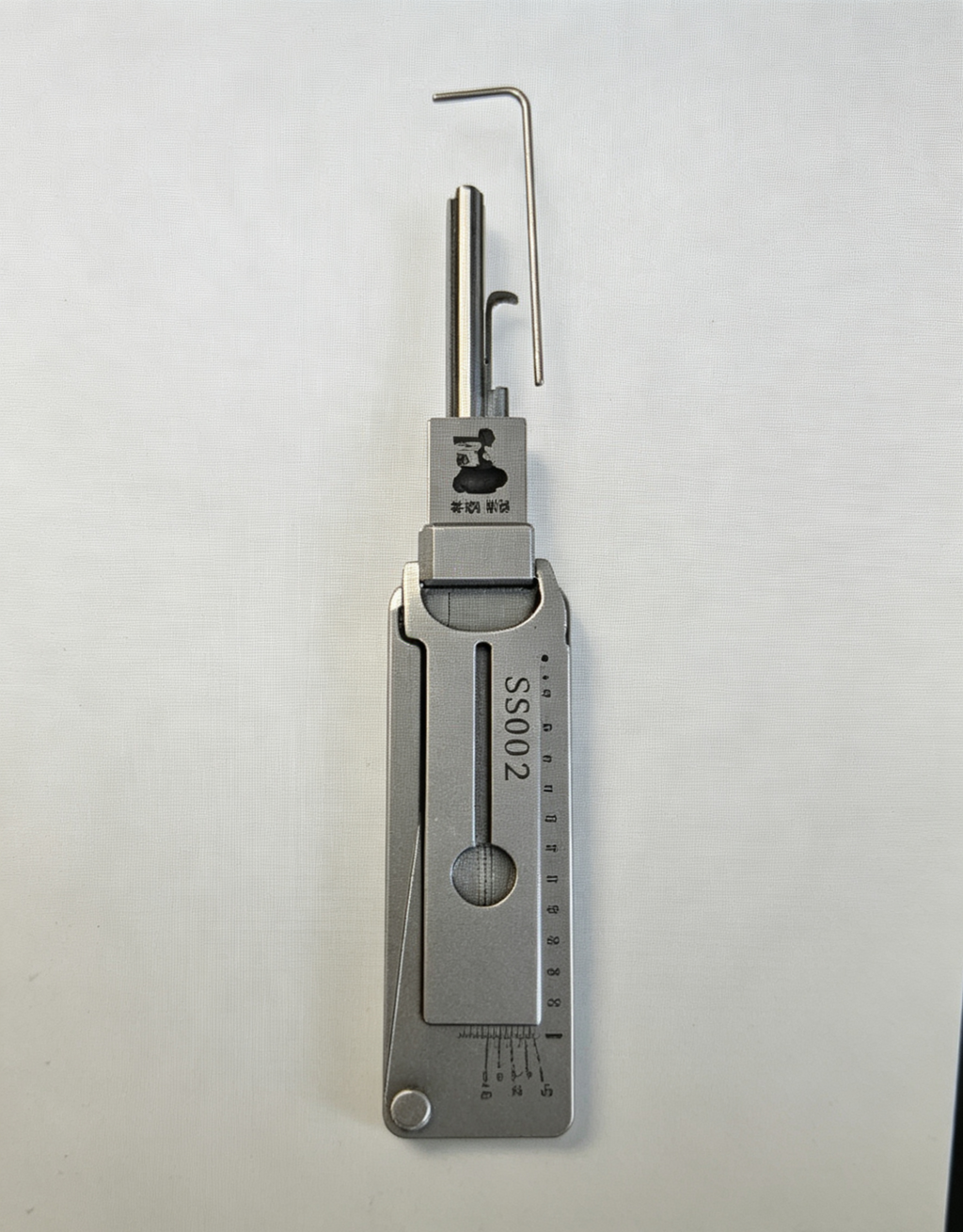 🔥 Lishi SS002 2-in-1 Lock Pick & Decoder Tool 🔧 Precision Stainless Steel Civil Locksmith Tool