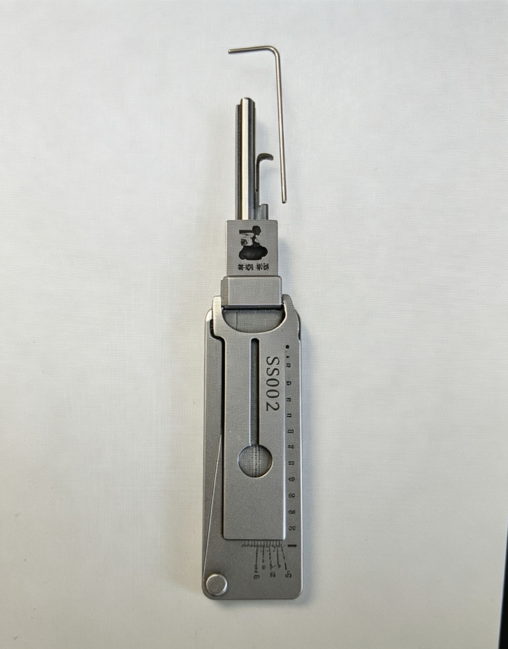 🔥 Lishi SS002 2-in-1 Lock Pick & Decoder Tool 🔧 Precision Stainless Steel Civil Locksmith Tool
