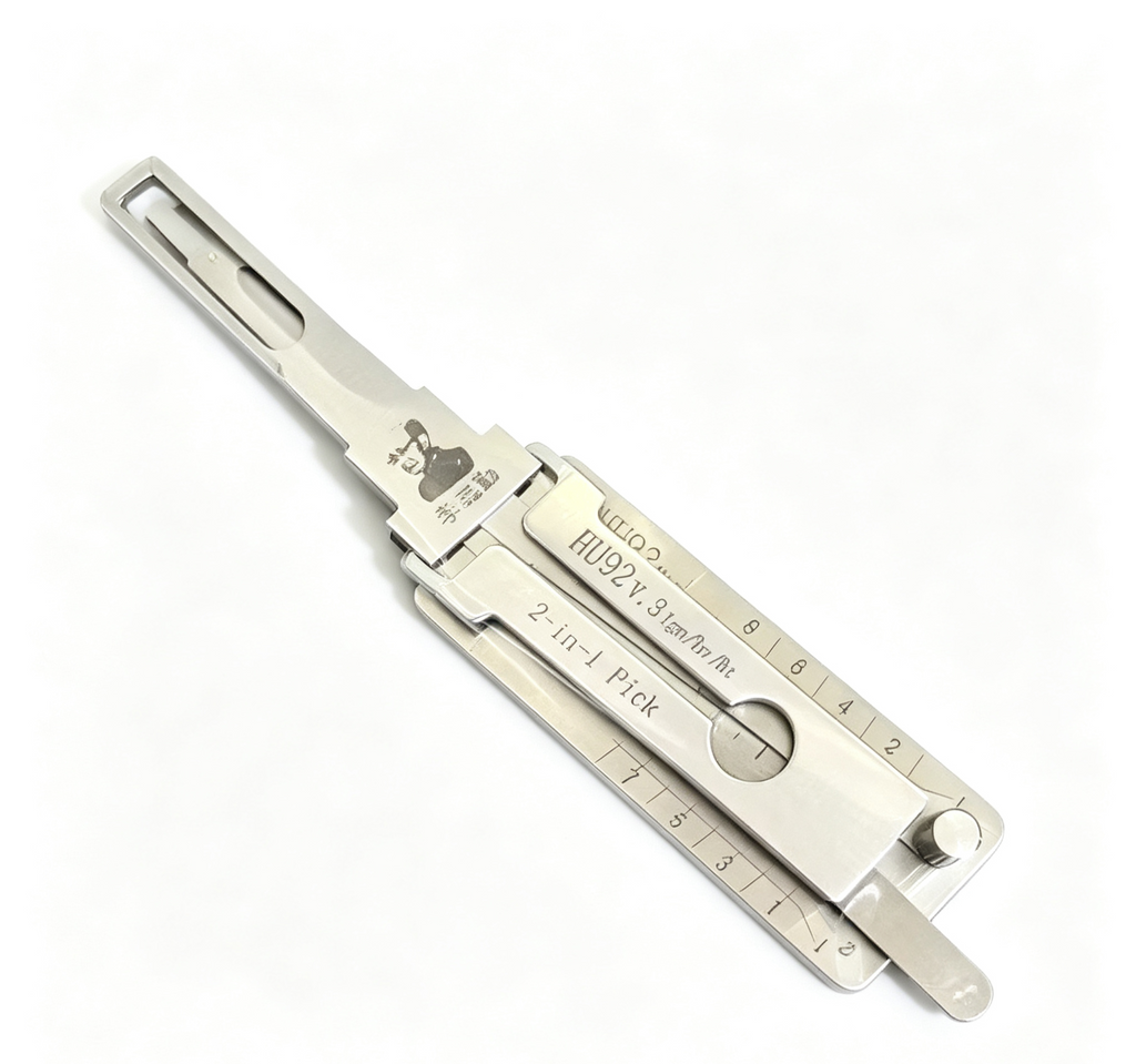 Lishi HU92 V.3 2-in-1 Lock Pick & Decoder Tool | For Volkswagen, Audi, Skoda, Seat Vehicle Ignition & Door Locks