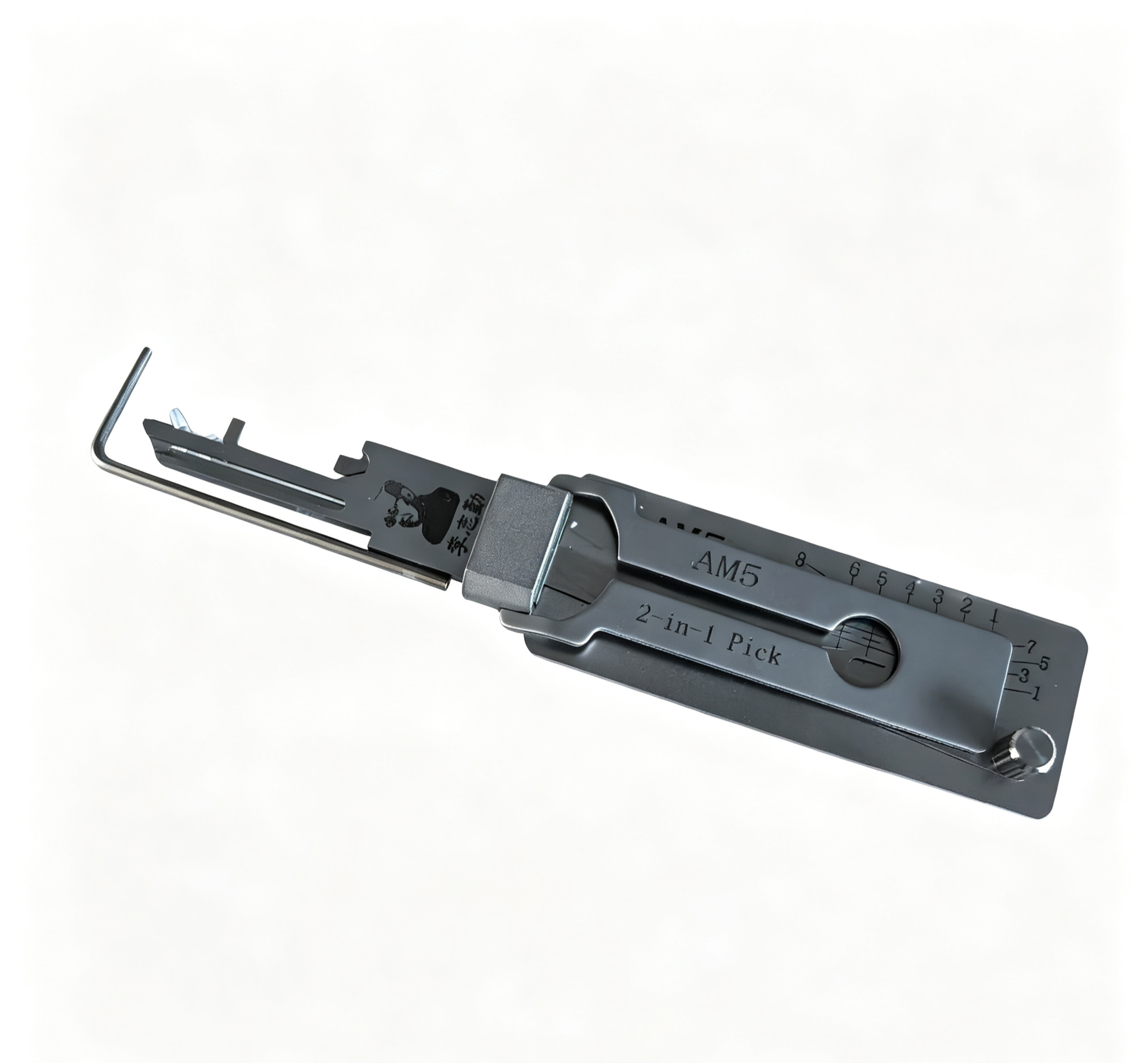 🔥 Lishi AM5 2-in-1 Lock Pick & Decoder Tool 🔧 Metal Professional Tool for Civil Locks & Vehicle Keys