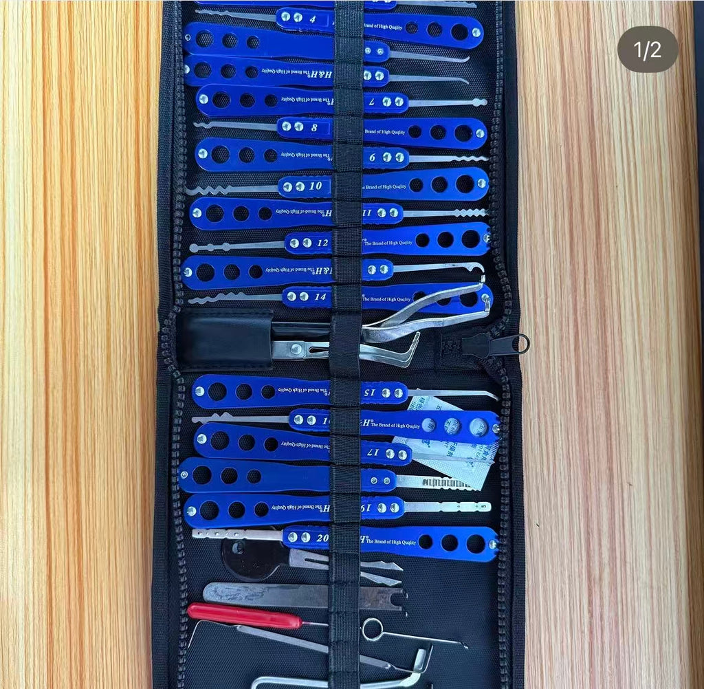 Factory Direct Supply Multi-piece Civil Lock Pick Set | Professional Locksmith Unlocking Kit with Carry Bag