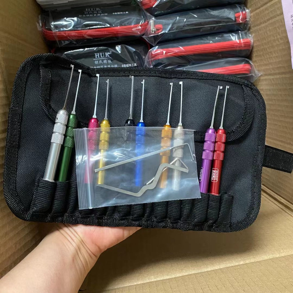 Factory Supply Colorful Kaba Hook Lock Pick Set | Stainless Steel Civil Locksmith Emergency Unlocking Tool Kit