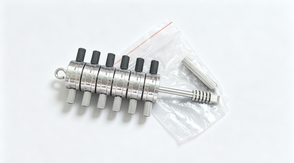 6-Dial Precision Lock Decoder Pick Tool | Non-Destructive Lock Opening & Key Bitting Reading for Professional Locksmiths