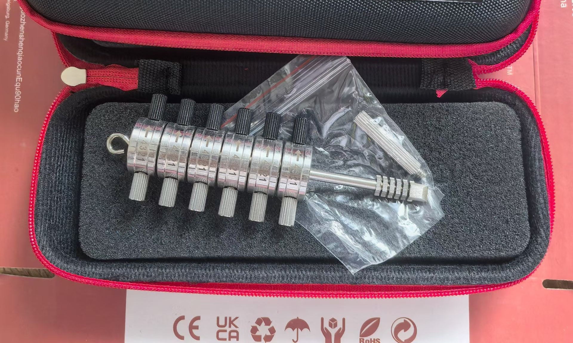 6-Dial Precision Lock Decoder Pick Tool | Non-Destructive Lock Opening & Key Bitting Reading for Professional Locksmiths