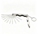 Foldable Comb Lock Pick Set, 10-in-1 Stainless Steel Portable Locksmith Tool