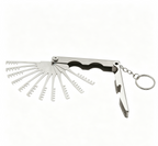 Foldable Comb Lock Pick Set, 10-in-1 Stainless Steel Portable Locksmith Tool