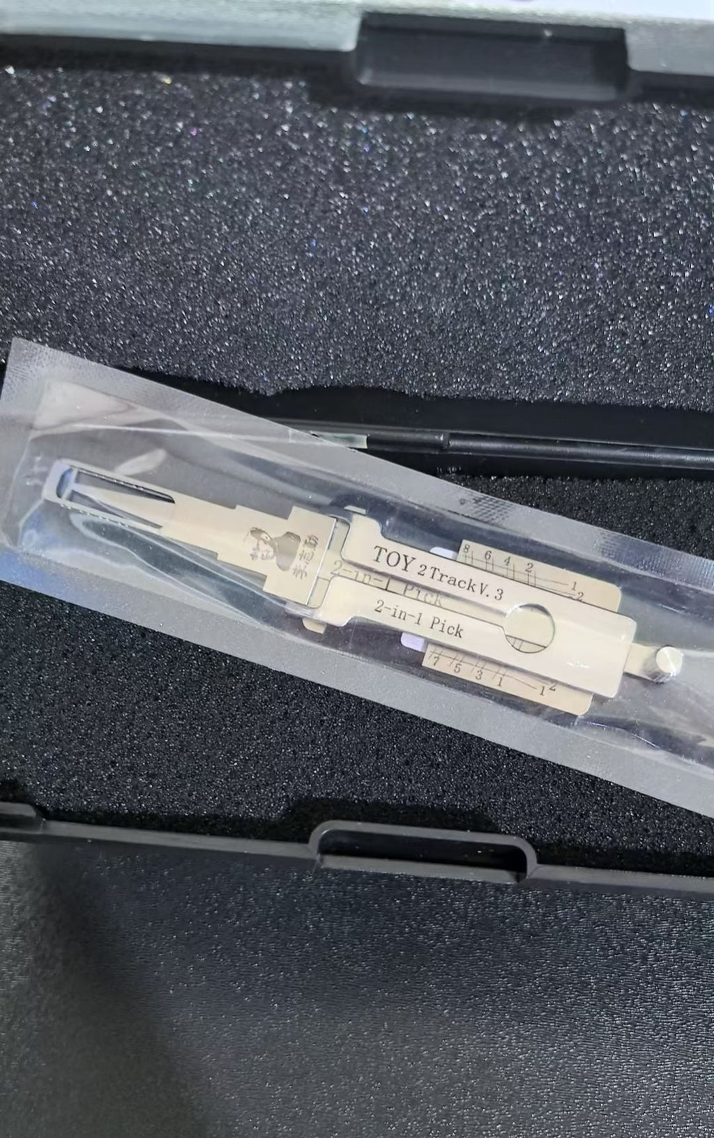 🔧Lishi TOY 2Track V.3 2-in-1 Pick Tool, Professional Car Lock Decoding Tool for Toyota Vehicles
