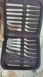 🔥12PCS Premium Stainless Steel Lock Pick Kit with Oxford Zipper Storage Case