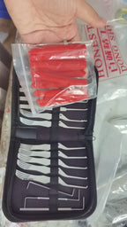 🔥12PCS Premium Stainless Steel Lock Pick Kit with Oxford Zipper Storage Case