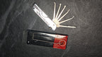 H&H Foldable Lock Pick Set, 7-in-1 Stainless Steel Portable Locksmith Tool