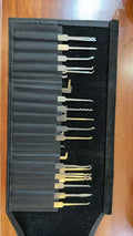 🔐 Professional Locksmith Tools Kit Complete Lock Pick Set Genuine Leather Storage Package 🧰