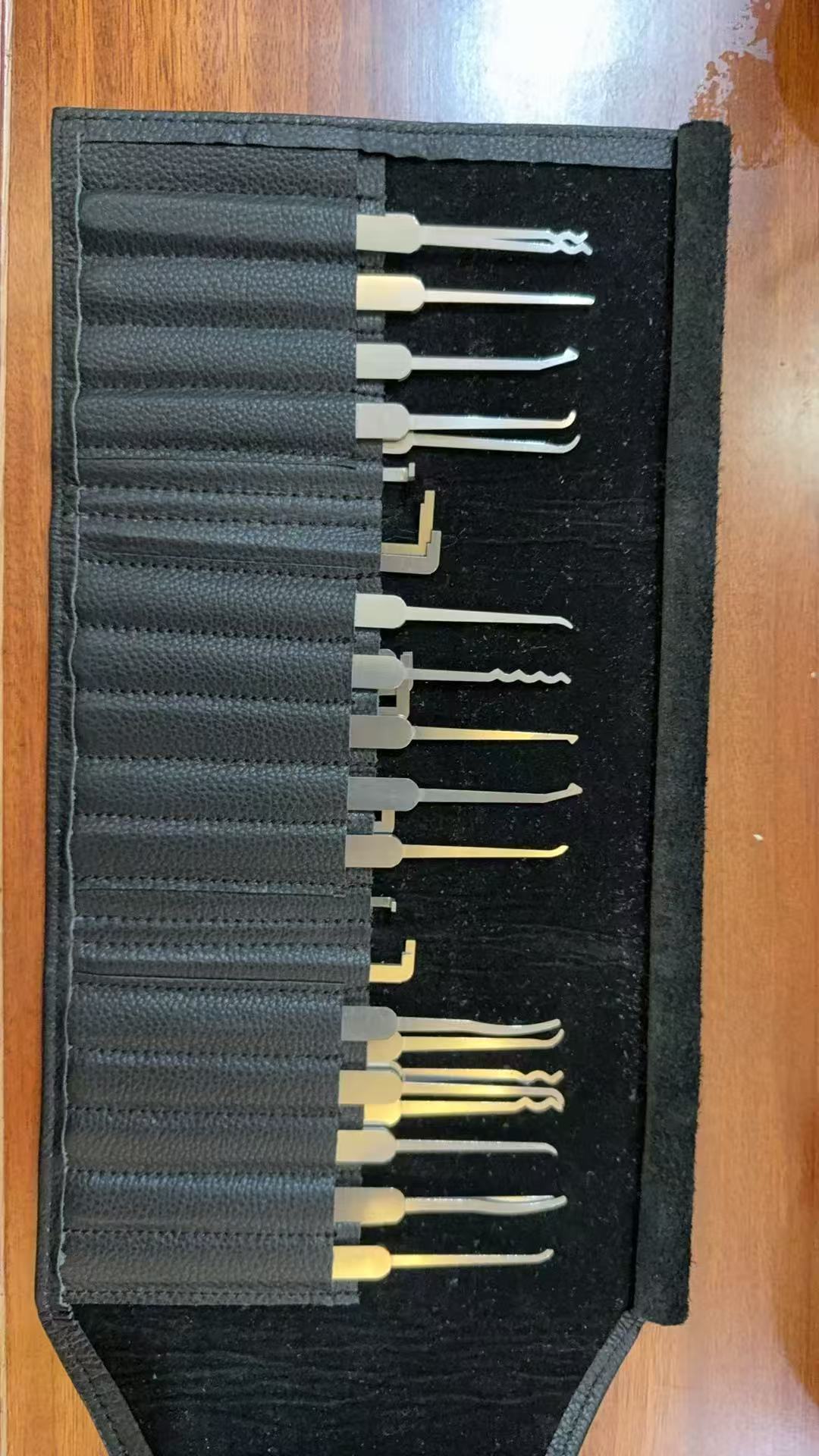 🔐 Professional Locksmith Tools Kit Complete Lock Pick Set Genuine Leather Storage Package 🧰