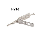 Lishi 2in1 HY16 Auto Pick Decoder Locksmith Tools Steel Material Supplies New Hyundai Elantra Forte Left Slot Locksmith