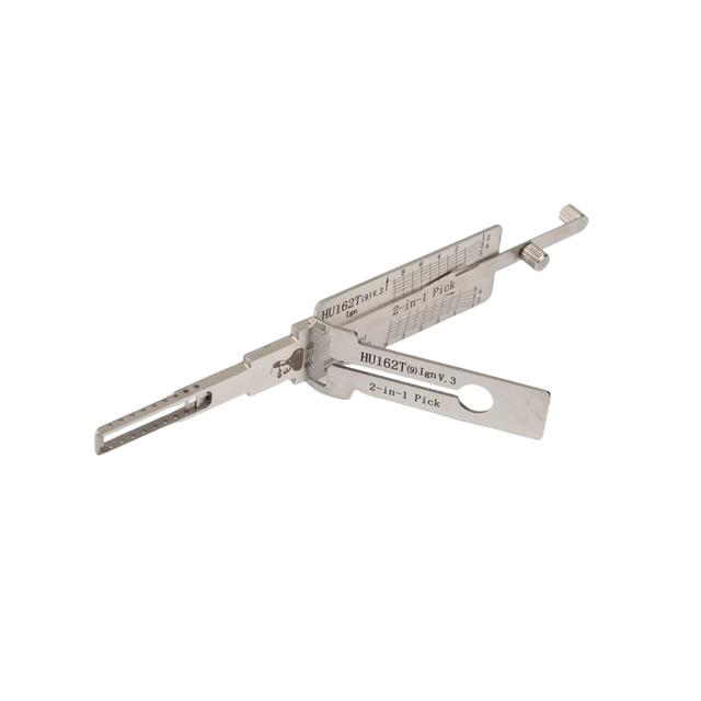 LISHI HU162T(9) 2 in 1 Decoder Pick Lock Cylinder Professional Automotive Locksmith Tool Auto Pick Sets Tools