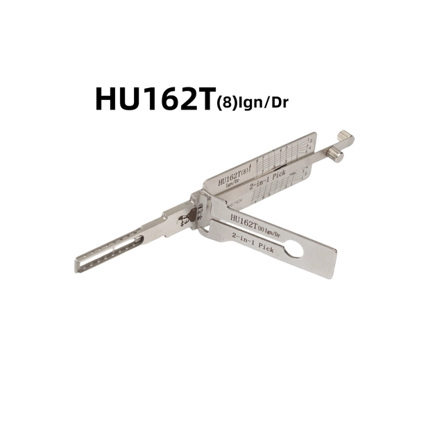 HU162T(8) Lishi 2 in 1 Lock Pick Set Hand Tool Suit Decoder Lishi Opener Locksmith Tools for Vehicle