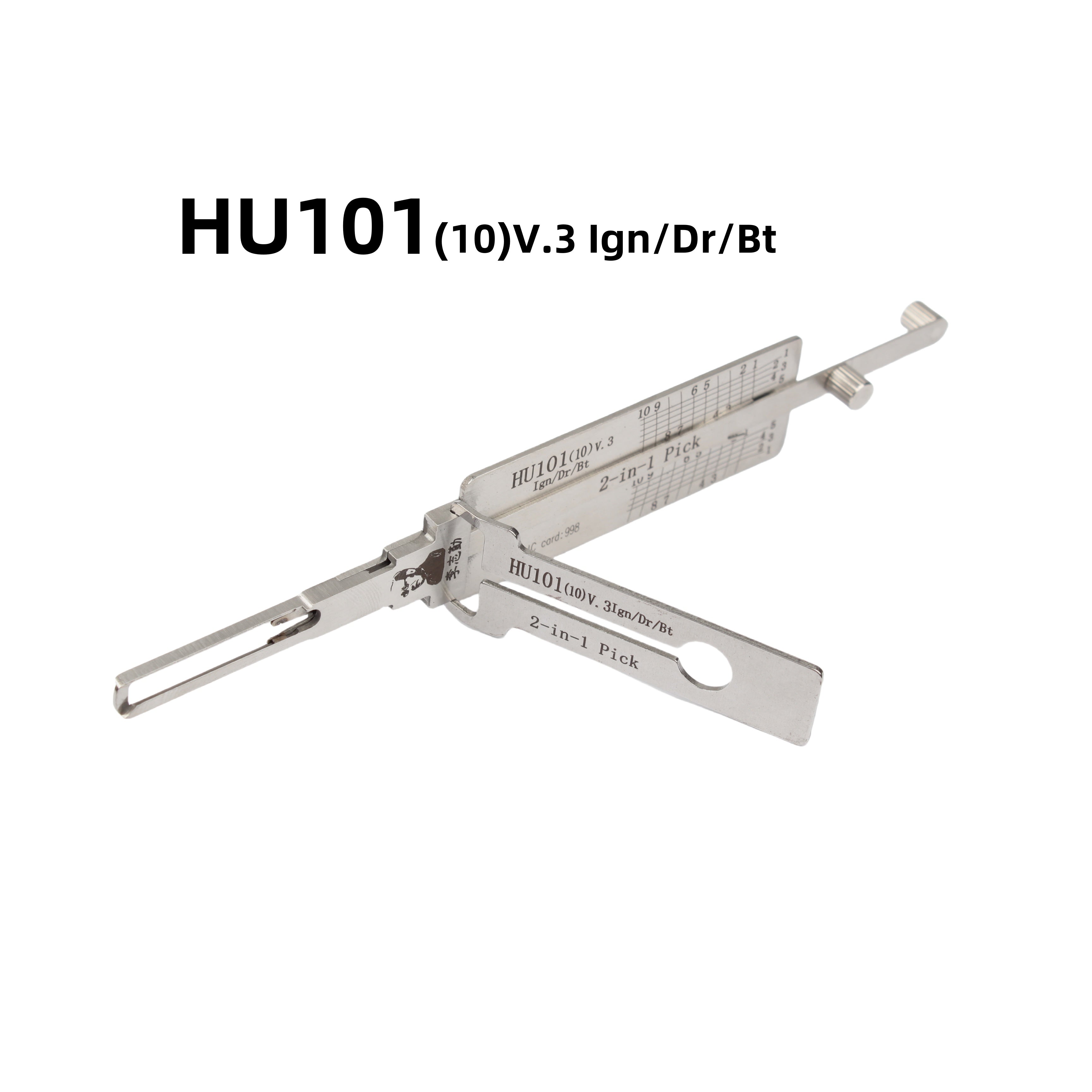 Lishi HU101(10) V3 Ignition Door Boot 2-in-1 Lock Pick & Decoder Tool Professional Locksmith Tool for Ford Focus