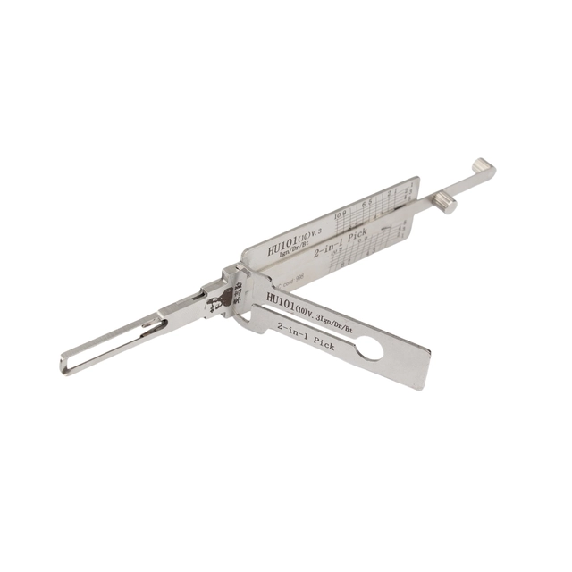 Lishi HU101(10) V3 Ignition Door Boot 2-in-1 Lock Pick & Decoder Tool Professional Locksmith Tool for Ford Focus
