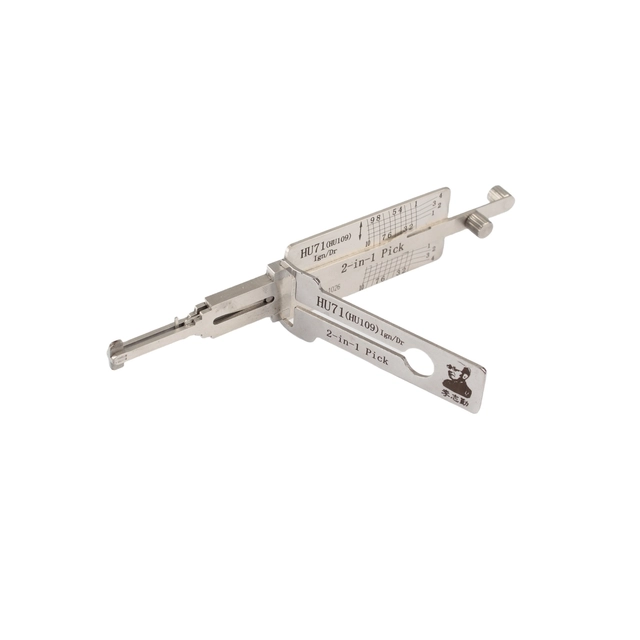 🔥 Lishi HU71 Ignition Door 2-in-1 Lock Pick & Decoder Set 🔧 Professional Unlocking Tool for Land Rover