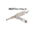 🔥 Lishi HU71 Ignition Door 2-in-1 Lock Pick & Decoder Set 🔧 Professional Unlocking Tool for Land Rover