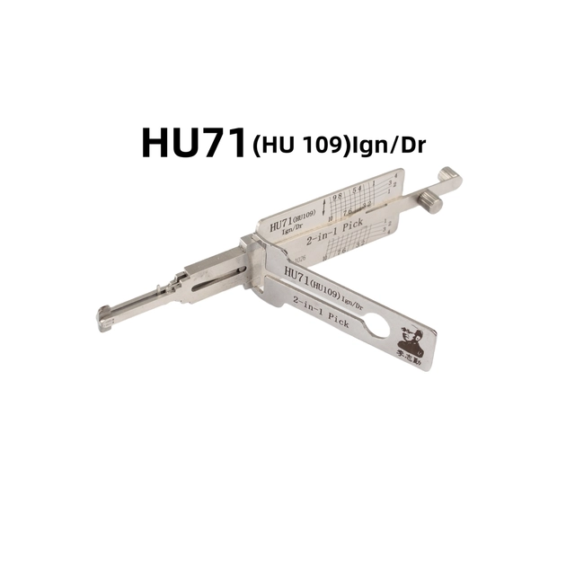 🔥 Lishi HU71 Ignition Door 2-in-1 Lock Pick & Decoder Set 🔧 Professional Unlocking Tool for Land Rover