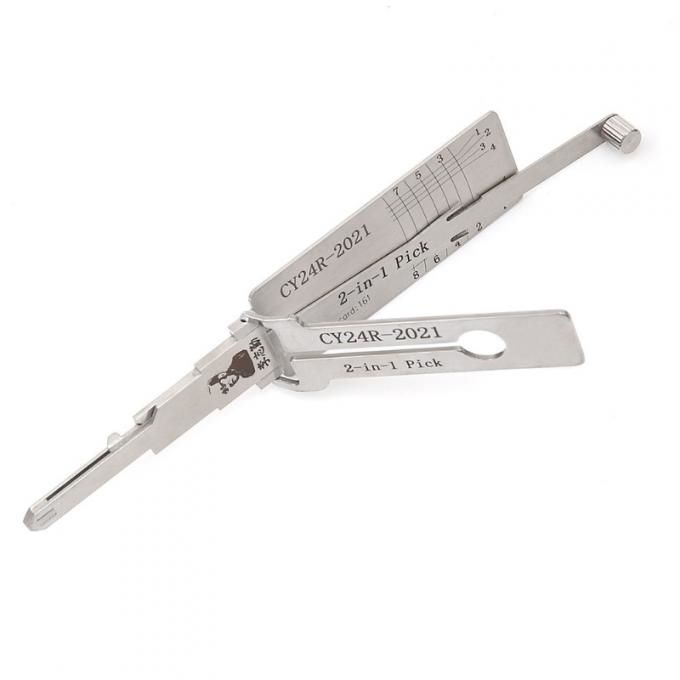 🔥 Genuine LISHI CY24R-2021 2-in-1 Lock Pick & Decoder Tool 🔧 Professional Car Lock Opening Tool for Jeep GC