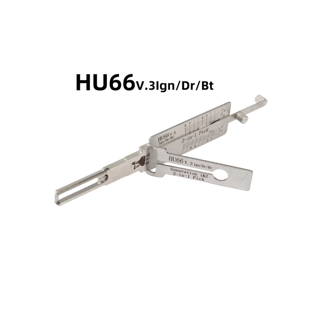 🔥 LISHI HU66 2-in-1 Lock Pick & Decoder Tool 🔧 Professional Locksmith Tool for VW Series Vehicles
