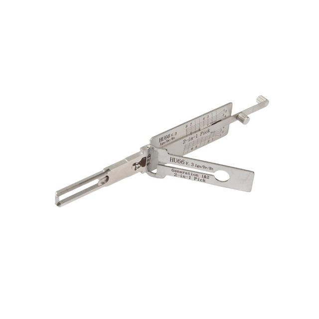 🔥 LISHI HU66 2-in-1 Lock Pick & Decoder Tool 🔧 Professional Locksmith Tool for VW Series Vehicles