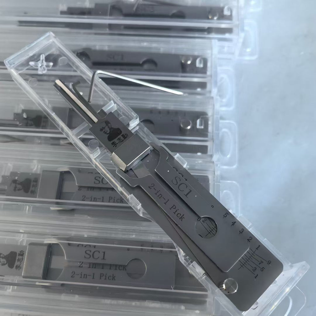 LISHI SC1 2-in-1 15 Pins Lock Pick & Decoder Tool 🔧 Professional Household Locksmith Tool