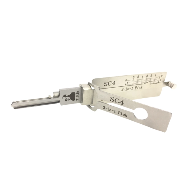 🔥 LISHI SC4 2-in-1 Lock Pick & Decoder Tool 🔧 Professional Non-Destructive Door Locksmith Tool