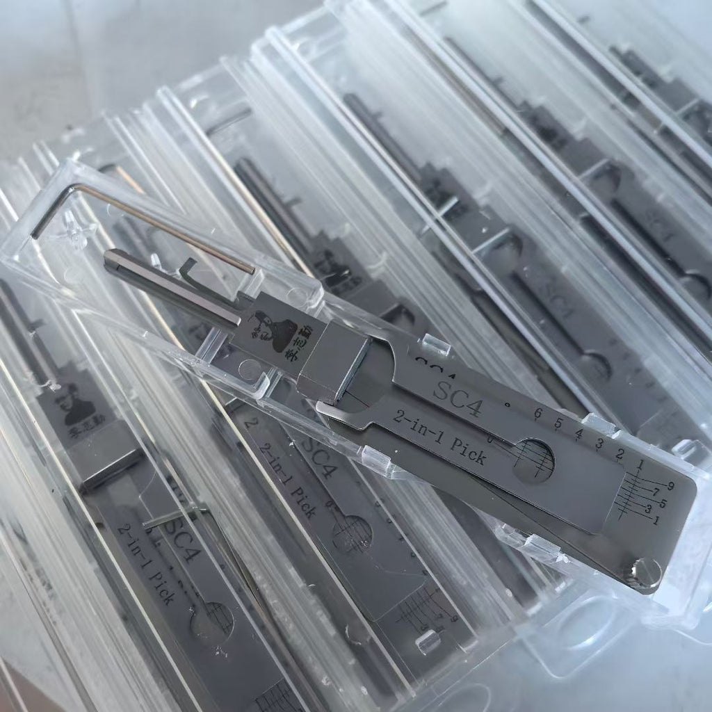 🔥 LISHI SC4 2-in-1 Lock Pick & Decoder Tool 🔧 Professional Non-Destructive Door Locksmith Tool