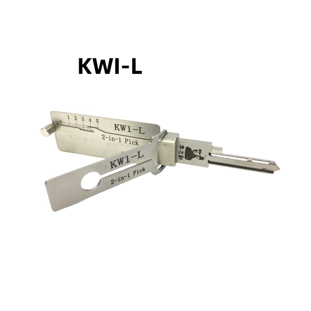 🔥 Lishi KW1-L 2-in-1 Lock Pick & Decoder Tool 🔧 Lightweight Portable Household Locksmith Tool