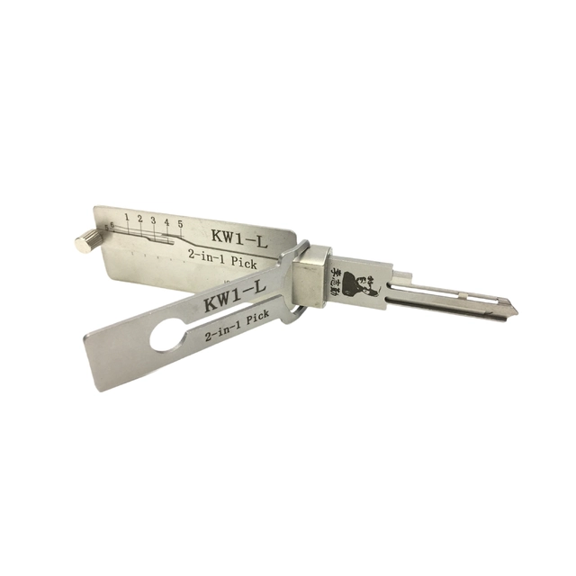 🔥 Lishi KW1-L 2-in-1 Lock Pick & Decoder Tool 🔧 Lightweight Portable Household Locksmith Tool
