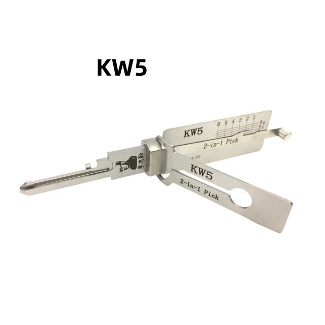 🔥 Lishi KW5 2-in-1 Stainless Steel Lock Pick & Decoder Tool 🔧 Professional Household Door Locksmith Tool
