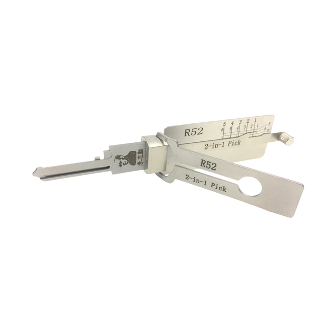 🔥 Lishi R52 2-in-1 Decoder & Lock Pick Tool 🔧 Professional Locksmith Tool for Mitsubishi Vehicles