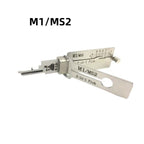 🔥 Lishi M1 MS2 2-in-1 Stainless Steel Lock Pick & Decoder Tool 🔧 Professional Non-Destructive Tool for Civil Locks