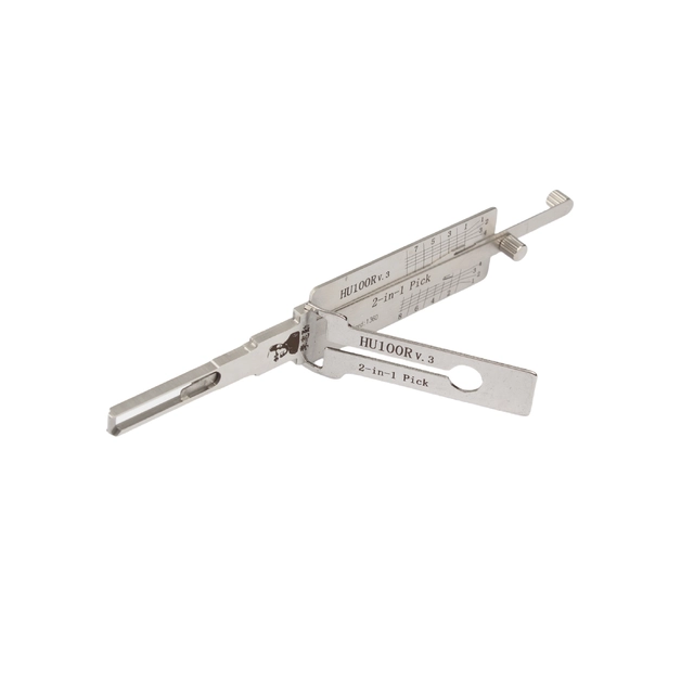 🔧 Lishi HU100R v.3 2-in-1 Pick Decoder Professional Locksmith Tool