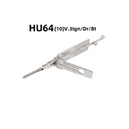 🔧 Lishi HU64 2-in-1 Pick Decoder Professional Locksmith Tool