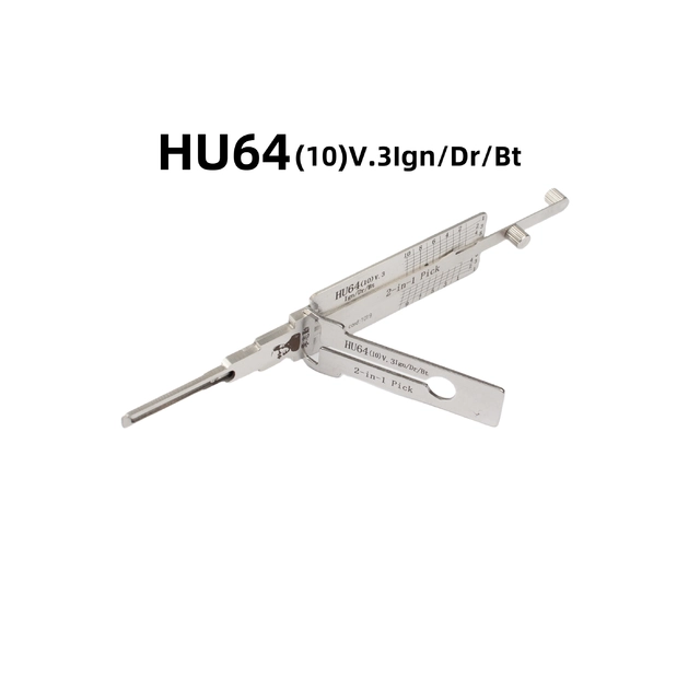 🔧 Lishi HU64 2-in-1 Pick Decoder Professional Locksmith Tool