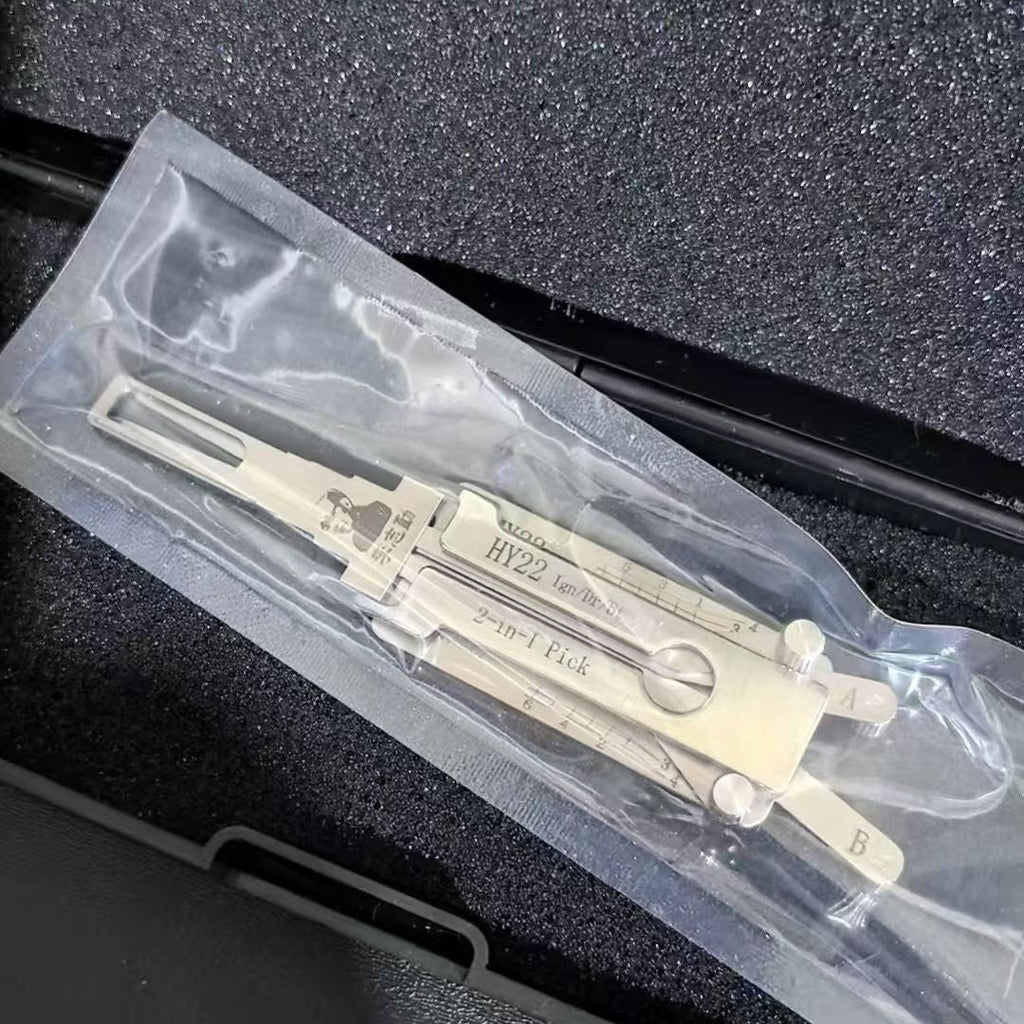 🔧 Lishi HY22 2-in-1 Pick Decoder Professional Locksmith Tool Auto