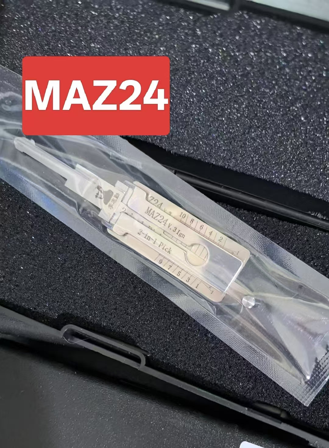 🔧 Lishi MAZ24 2-in-1 Auto Pick Decoder Professional Locksmith Tool