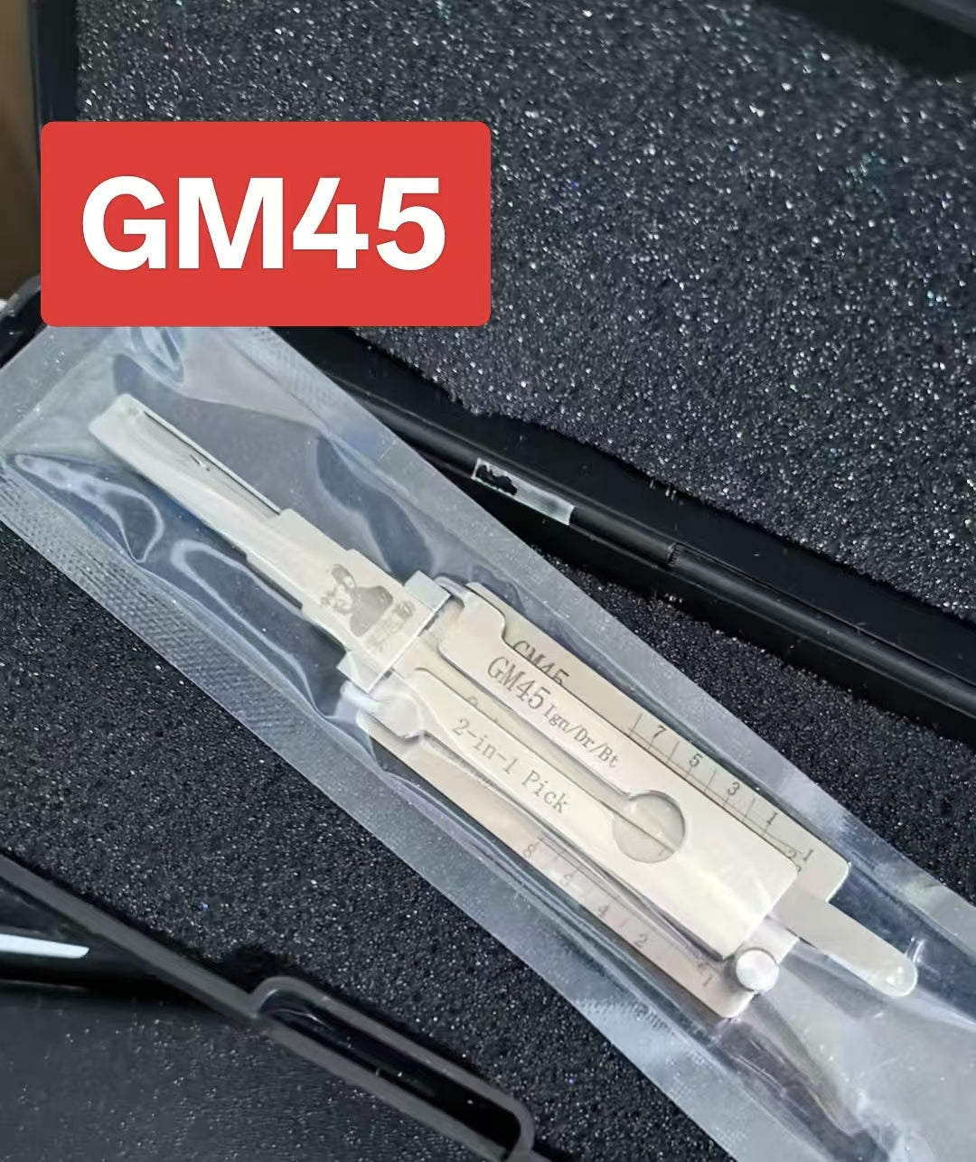 🔧 Lishi GM45 2-in-1 Auto Pick Decoder Professional Locksmith Tool