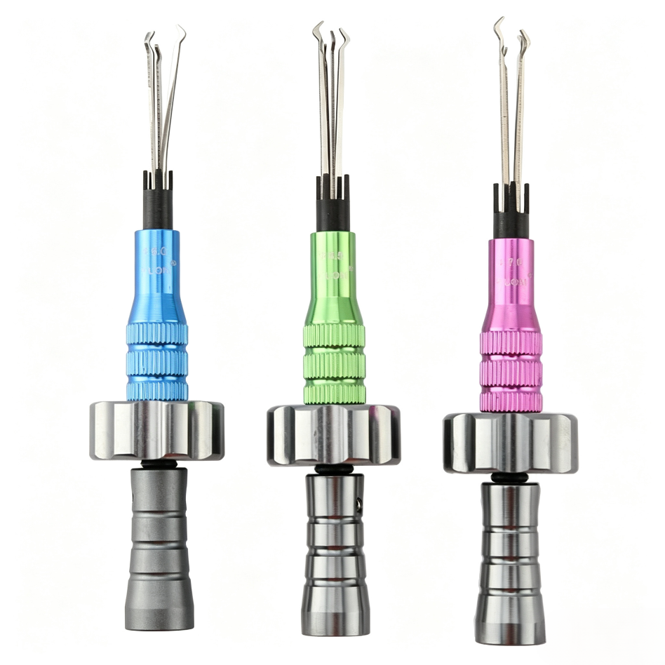🧰 3PCS HUK Non-Destructive Lock Bypass Tool Set (6.0mm/6.5mm/7.0mm) Professional Locksmith Tool