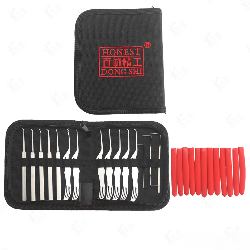 🧰 12PCS Premium Stainless Steel Lock Pick Kit Multi Type Unlock Tools With Oxford Zipper Storage Case