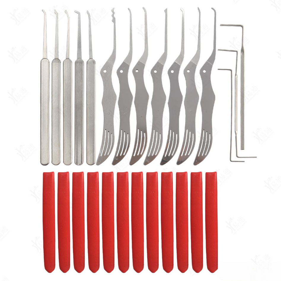 🧰 12PCS Premium Stainless Steel Lock Pick Kit Multi Type Unlock Tools With Oxford Zipper Storage Case