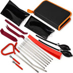 18PCS Adjustable Telescopic Car Emergency Unlock Tool Kit, Vehicle Lock Out Key Retrieval Tool