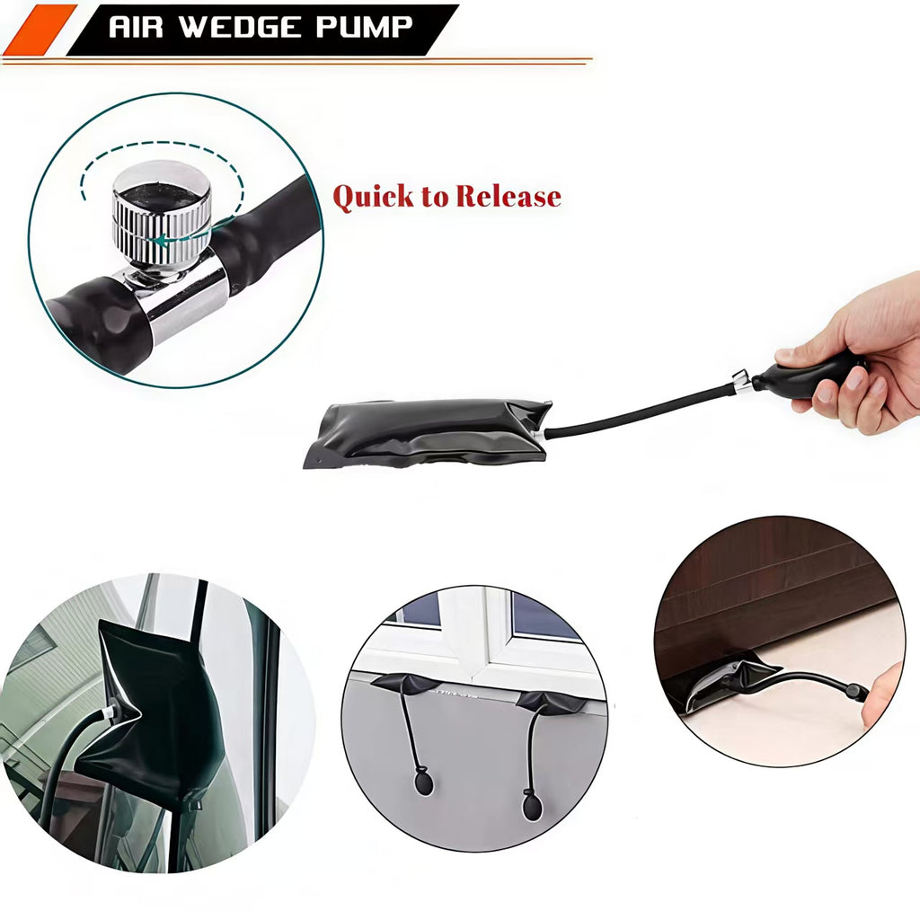 18PCS Adjustable Telescopic Car Emergency Unlock Tool Kit, Vehicle Lock Out Key Retrieval Tool