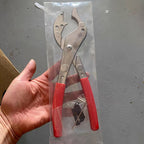 Red Handle Premium Lock Face Removal Pliers, Automotive Lock Cover Disassembly Tool for Car Lock Repair & Maintenance