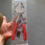 Red Handle Premium Lock Face Removal Pliers, Automotive Lock Cover Disassembly Tool for Car Lock Repair & Maintenance